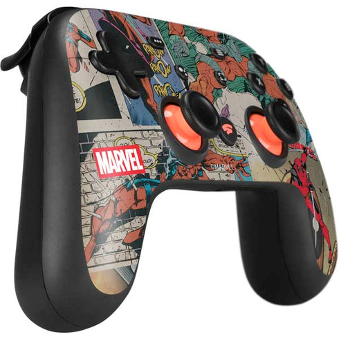 Marvel Deadpool Deadpool Collage Google Stadia Controller Skin